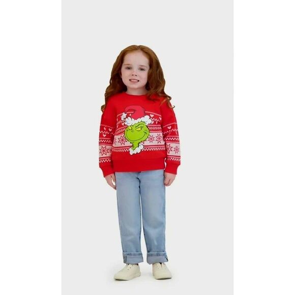 NWT DR SEUSS GRINCH HOLIDAY THEMED SWEATSHIRT - Picture 5 of 8
